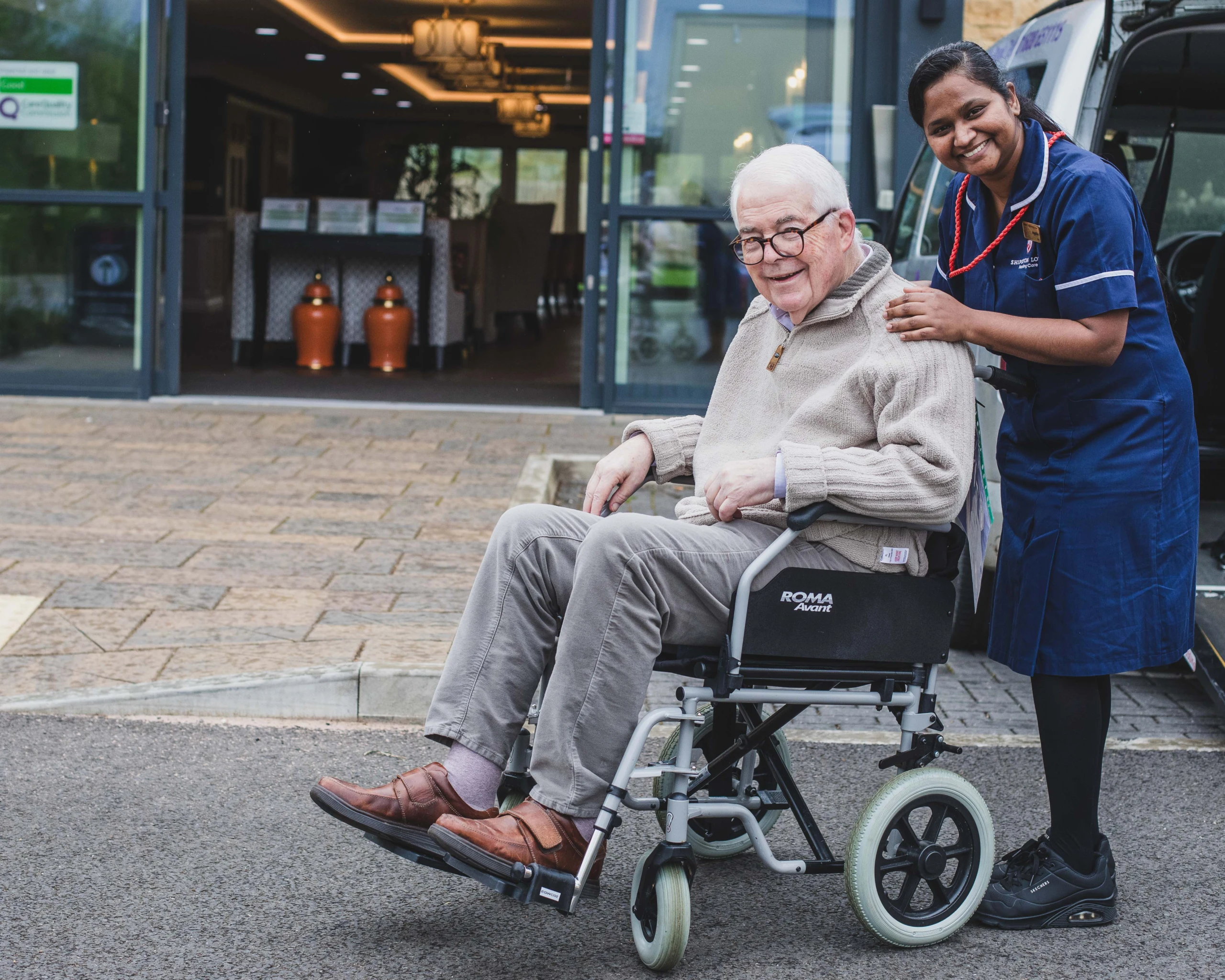 Residents enjoying life, care and companionship at Esmere Gardens Nursing Home in Moreton-in-Marsh.