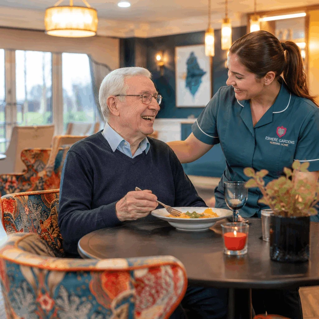 Esmere Gardens Nursing Home in Moreton-in-Marsh, Gloucestershire, offering residential, nursing, dementia and respite care.
