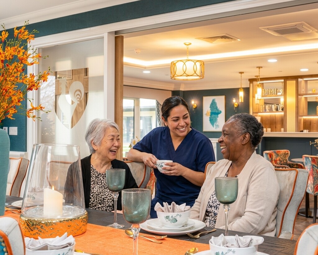 Resident relaxing comfortably in a safe and welcoming environment