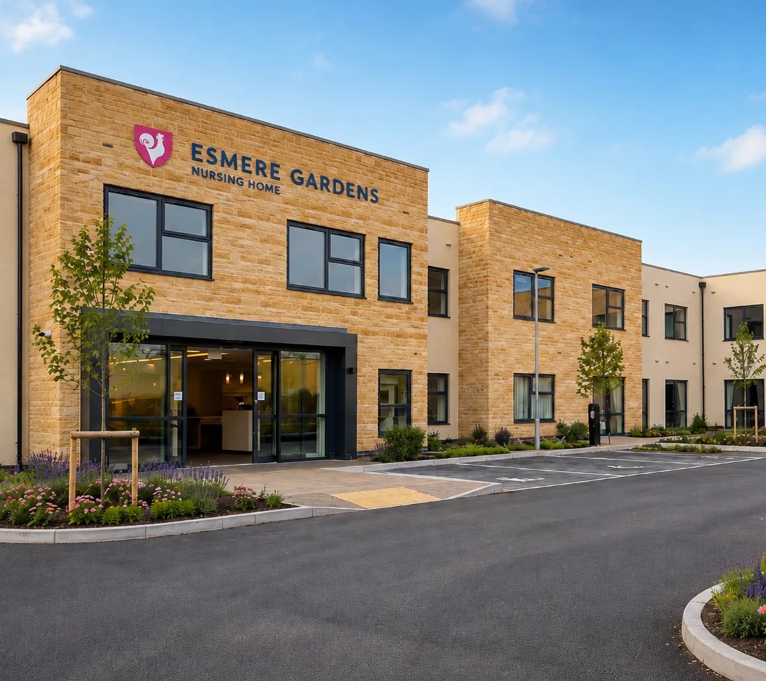 Exterior of Esmere Gardens Nursing Home in Moreton-in-Marsh